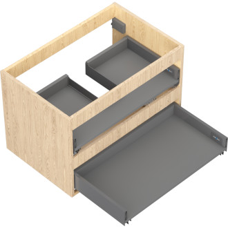 Korpus umývadlovej skrinky Mexen Box-A 70 cm, 2 zásuvky, dub - 91AX0-0700-470-2-81