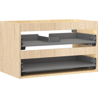 Korpus umývadlovej skrinky Mexen Box-A 80 cm, 2 zásuvky, dub - 91AX0-0800-470-2-81