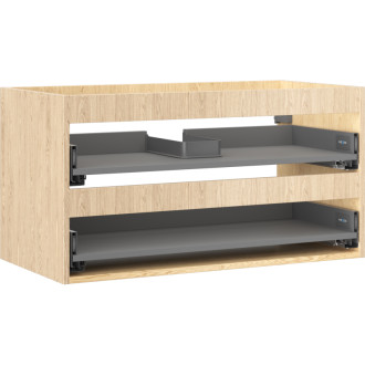 Korpus umývadlovej skrinky Mexen Box-A 90 cm, 2 zásuvky, dub - 91AX0-0900-470-2-81