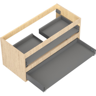 Korpus umývadlovej skrinky Mexen Box-A 100 cm, 2 zásuvky, dub - 91AX0-1000-470-2-81