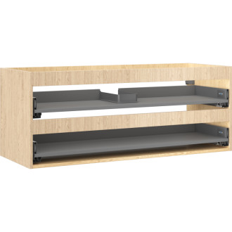 Korpus umývadlovej skrinky Mexen Box-A 120 cm, 2 zásuvky, dub - 91AX0-1200-470-2-81