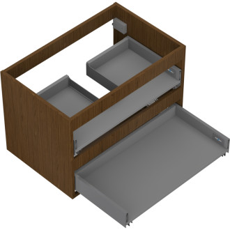 Korpus umývadlovej skrinky Mexen Box-A 70 cm, 2 zásuvky, orech - 91AX0-0700-470-2-86