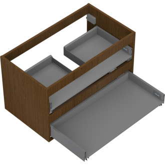 Korpus umývadlovej skrinky Mexen Box-A 80 cm, 2 zásuvky, orech - 91AX0-0800-470-2-86