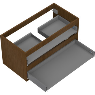 Korpus umývadlovej skrinky Mexen Box-A 90 cm, 2 zásuvky, orech - 91AX0-0900-470-2-86