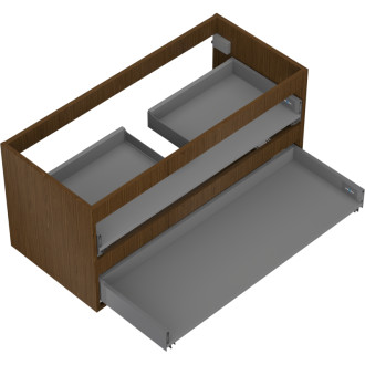 Korpus umývadlovej skrinky Mexen Box-A 100 cm, 2 zásuvky, orech - 91AX0-1000-470-2-86