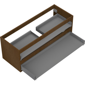 Korpus umývadlovej skrinky Mexen Box-A 120 cm, 2 zásuvky, orech - 91AX0-1200-470-2-86