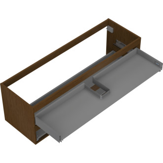 Korpus umývadlovej skrinky Mexen Box-A 140 cm, 2 zásuvky, orech - 91AX0-1400-470-2-86