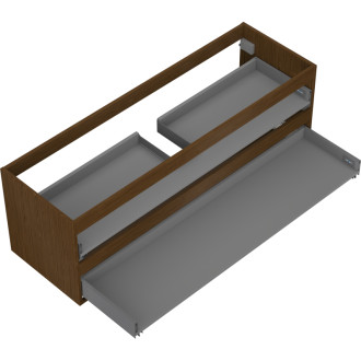Korpus umývadlovej skrinky Mexen Box-A 140 cm, 2 zásuvky, orech - 91AX0-1400-470-2-86