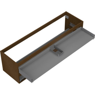 Korpus umývadlovej skrinky Mexen Box-A 160 cm, 2 zásuvky, orech - 91AX0-1600-470-2-86