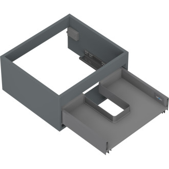 Korpus umývadlovej skrinky Mexen Box-A 50 cm, 1 zásuvka, matný grafit - 91AX0-0500-235-1-66