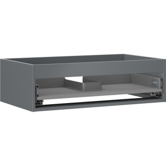 Korpus umývadlovej skrinky Mexen Box-A 80 cm, 1 zásuvka, matný grafit - 91AX0-0800-235-1-66