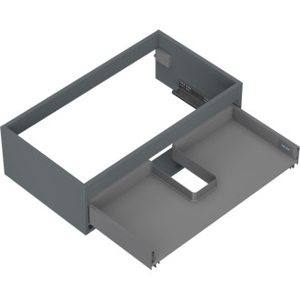 Korpus umývadlovej skrinky Mexen Box-A 80 cm, 1 zásuvka, matný grafit - 91AX0-0800-235-1-66