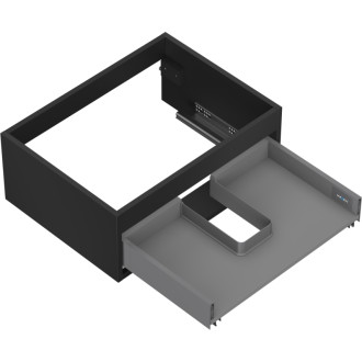 Korpus umývadlovej skrinky Mexen Box-A 60 cm, 1 zásuvka, matná čierna - 91AX0-0600-235-1-71