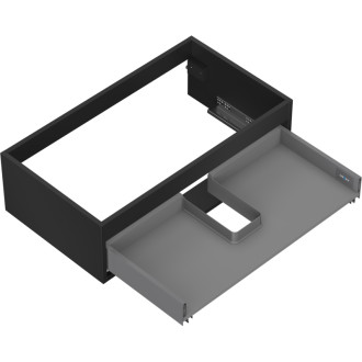 Korpus umývadlovej skrinky Mexen Box-A 80 cm, 1 zásuvka, matná čierna - 91AX0-0800-235-1-71