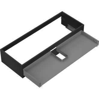 Korpus umývadlovej skrinky Mexen Box-A 120 cm, 1 zásuvka, matná čierna - 91AX0-1200-235-1-71