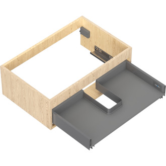 Korpus umývadlovej skrinky Mexen Box-A 70 cm, 1 zásuvka, dub - 91AX0-0700-235-1-81