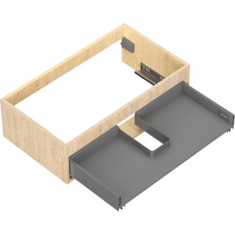 Korpus umývadlovej skrinky Mexen Box-A 80 cm, 1 zásuvka, dub - 91AX0-0800-235-1-81