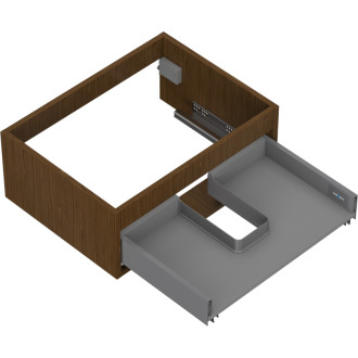 Korpus umývadlovej skrinky Mexen Box-A 60 cm, 1 zásuvka, orech - 91AX0-0600-235-1-86