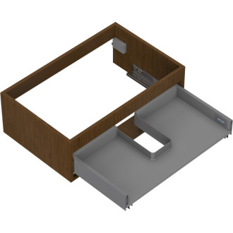 Korpus umývadlovej skrinky Mexen Box-A 70 cm, 1 zásuvka, orech - 91AX0-0700-235-1-86