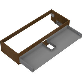 Korpus umývadlovej skrinky Mexen Box-A 120 cm, 1 zásuvka, orech - 91AX0-1200-235-1-86
