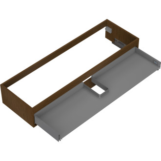 Korpus umývadlovej skrinky Mexen Box-A 140 cm, 1 zásuvka, orech - 91AX0-1400-235-1-86