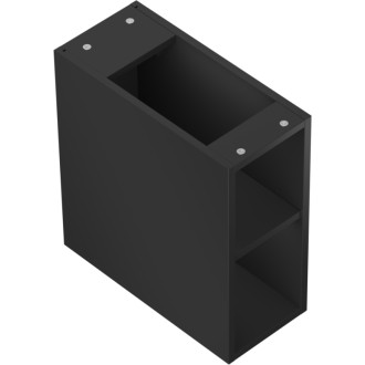 Mexen Box-A otvorená skrinka s policou 20 cm, matná čierna - 91AX2-0200-470-0-71