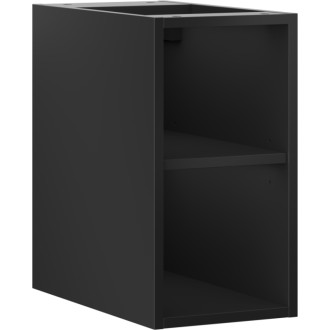 Mexen Box-A otvorená skrinka s policou 25 cm, matná čierna - 91AX2-0250-470-0-71