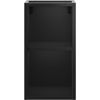 Mexen Box-A otvorená skrinka s policou 25 cm, matná čierna - 91AX2-0250-470-0-71