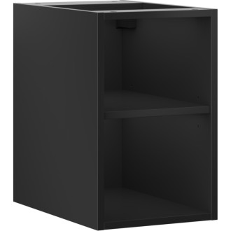 Mexen Box-A otvorená skrinka s policou 30 cm, matná čierna - 91AX2-0300-470-0-71