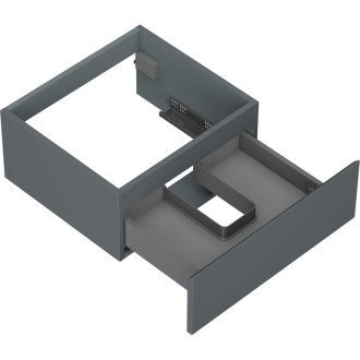 Mexen Orio kúpeľňová skrinka pod umývadlo 50 cm, 1 zásuvka, matný grafit - 91A10-05023-1-BF66
