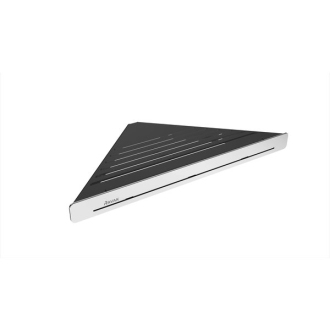 Ravak Polička Slim C, čierna/chróm X07P576