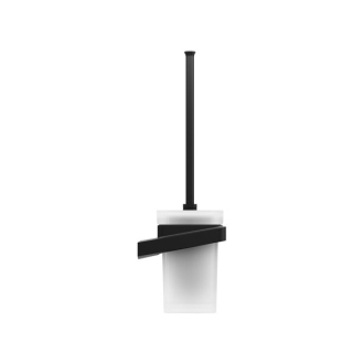 Ravak TD 410.20 Držiak s nádobkou a WC štetkou, black X07P566