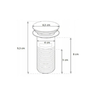 Umyvadlové čtvercové umyvadlo Mexen s půlsifonem a keramickou zátkou click-clack, s přepadem, černé - 7992060-75