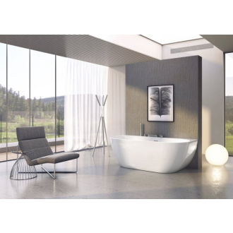 Ravak Vaňa FREEDOM W 1660x800 snowwhite/black overflow voľne stojaci XC00100033