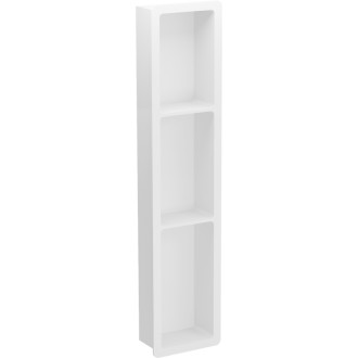 Zapustená polica Mexen X-Wall-K z konglomerátu 93,2 x 20,7 cm, biela - 1900932010