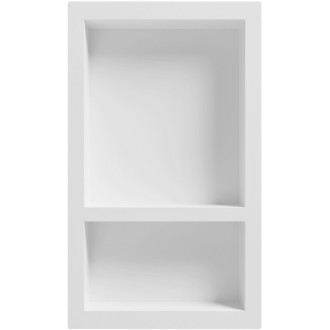 Mexen X-Wall-S SMC zapustená polica s prírubou 68,6 x 40,7 cm, biela - 1901694109