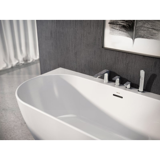 Ravak Vaňa FREEDOM W 1660x800 snowwhite/black overflow voľne stojaci XC00100033