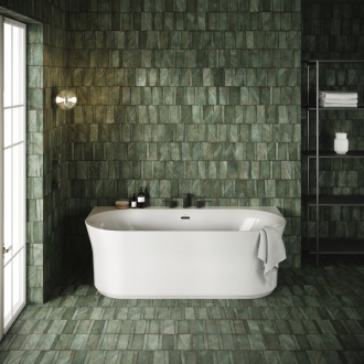 Ravak Vaňa YPSILON Wall 1780x860 snowwhite/black overflow voľne stojaci XC00100035