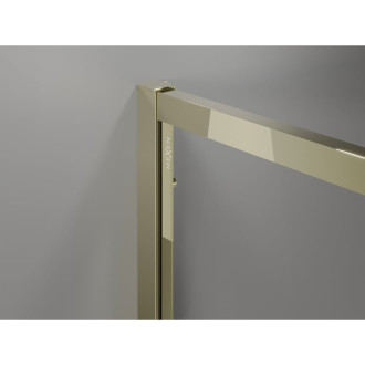 Sprchovací kút Mexen Exo s výklopným mechanizmom 140 x 85 cm, priehľadný, zlatý - 819-140-085-50-00