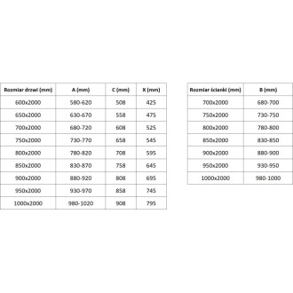 Sprchovací kút Mexen Exo s výklopným mechanizmom 95 x 75 cm, priehľadný, zlatý - 8181-095-075-50-00