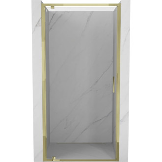 Sprchové dvere Mexen Exo s otočnými ramenami 65 cm, priehľadné, zlaté - 8181-065-000-50-00