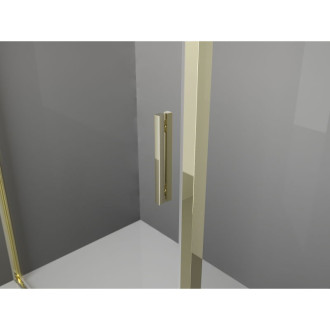 Sprchové dvere Mexen Exo s otočnými ramenami 85 cm, priehľadné, zlaté - 8181-085-000-50-00