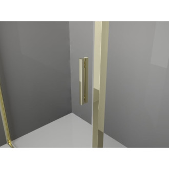 Sprchové dvere Mexen Exo s otočnými dverami 140 cm, priehľadné, zlaté - 819-140-000-50-00