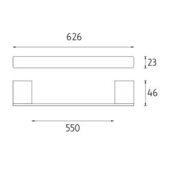 NIMCO KIBO KI 14061-26 držák na ručníky 50cm