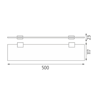 NIMCO KIBO KI 14091C-26 police, sklo rosené