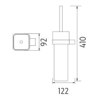 NIMCO KIBO KI 14094K-26 držák na WC kartáč