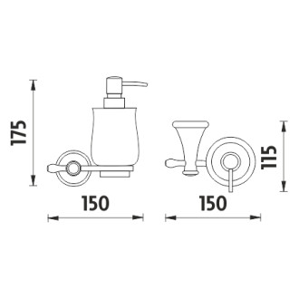 NIMCO LADA LA19031K-26 dávkovač tekutého mýdla Chrom