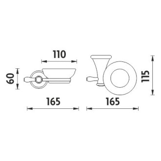 NIMCO LADA LA19059K-26 mýdlenka keramická - Chrom