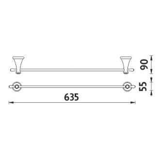 NIMCO LADA LA19061-26 držák ručníků - Chrom