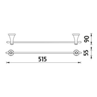 NIMCO LADA LA19046-26 držák ručníků - Chrom